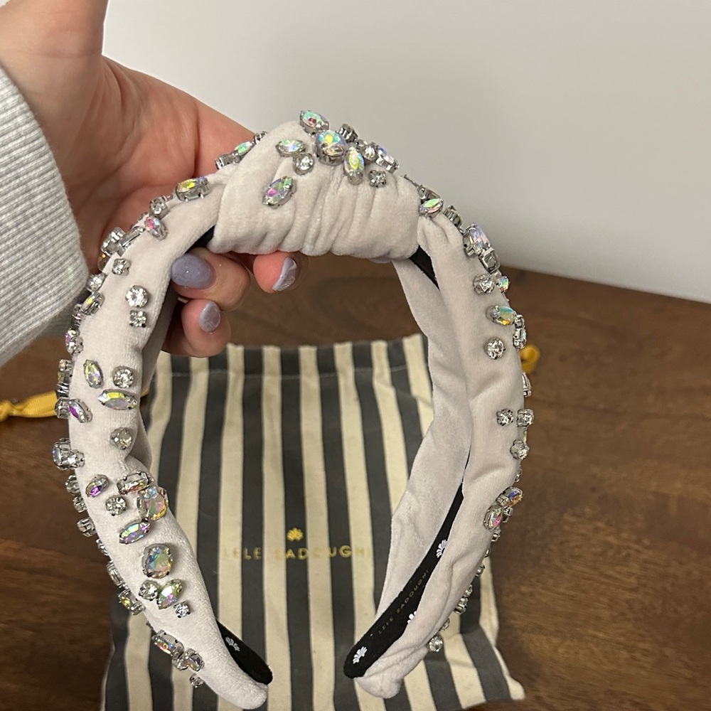 Lele Sadoughi Crystal Embellished Headband - Picture 5 of 5